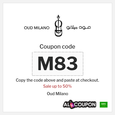 Coupon discount code for Oud Milano Discounts up to 50%