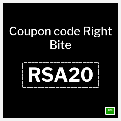 Coupon for Right Bite (RSA20) 20% Off Coupon