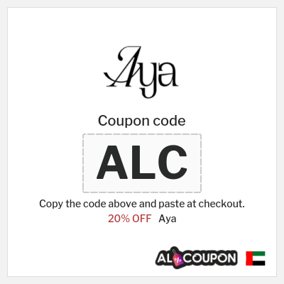 Aya Coupon (C90) Aya App Coupon Code on All Products
