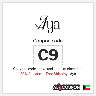 Coupon for Aya (D98) 20% Discount + Free Shipping