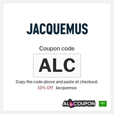 Coupon discount code for Jacquemus Verified 10% Promo Codes