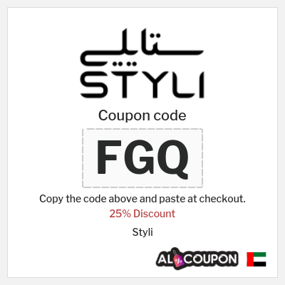 Coupon discount code for Styli Up to 25% OFF