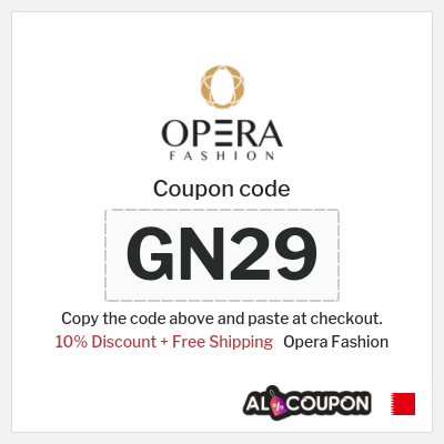 Coupon for Opera Fashion (GN29) 10% Discount + Free Shipping