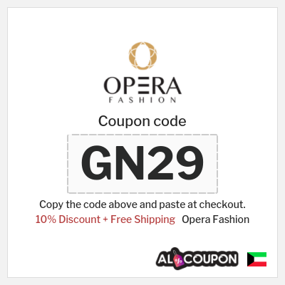 Coupon for Opera Fashion (GN29) 10% Discount + Free Shipping