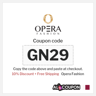 Coupon for Opera Fashion (GN30) 10% Discount + Free Shipping