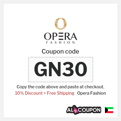 Coupon for Opera Fashion (GN29) 10% Discount + Free Shipping