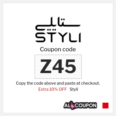 Coupon for Styli (Z45) Extra 10% OFF