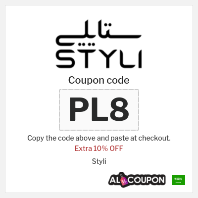 Coupon for Styli (PL8) Extra 10% OFF