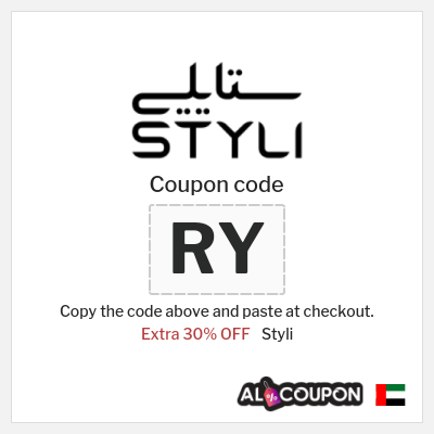 Coupon for Styli (RY) Extra 30% OFF