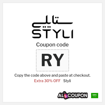 Coupon for Styli (Z31) Extra 30% OFF