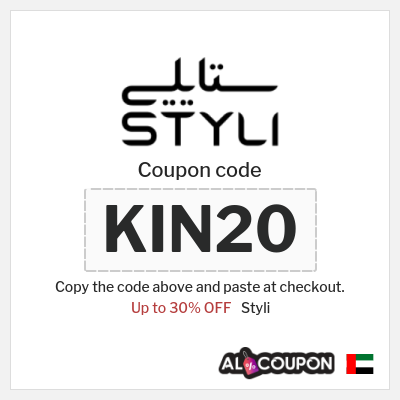 Coupon for Styli (KIN20) Up to 30% OFF