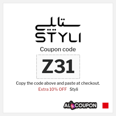 Coupon for Styli (RY) Extra 10% OFF