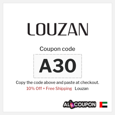 Louzan Coupon (A30) Louzan Coupon Code 2026