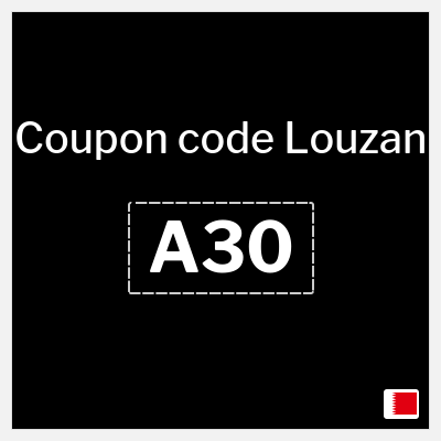 Louzan Coupon (A30) Louzan Coupon Code 2026