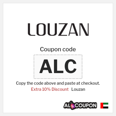 Coupon for Louzan (ALC) Extra 10% Discount