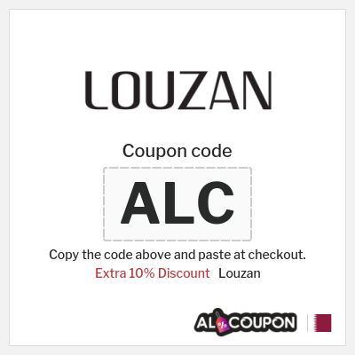 Coupon for Louzan (ALC) Extra 10% Discount