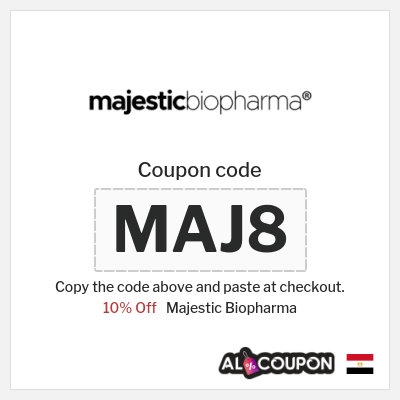 Coupon discount code for Majestic Biopharma Valid 10% Coupon Codes