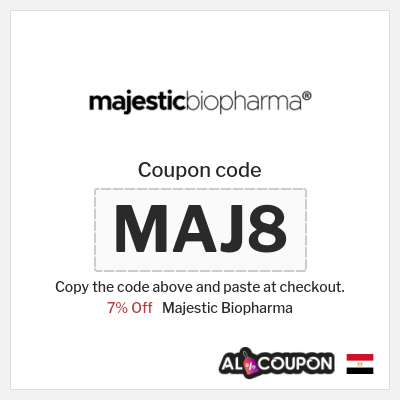 Coupon discount code for Majestic Biopharma Valid 7% Coupon Codes