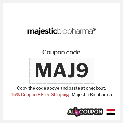 Coupon for Majestic Biopharma (MAJ9) 15% Coupon + Free Shipping