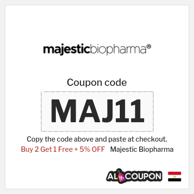 Coupon for Majestic Biopharma (MAJ11) Buy 2 Get 1 Free + 5% OFF