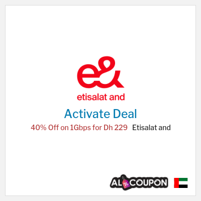 Coupon discount code for Etisalat and 100% Verified Deals & Discounts