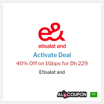 Coupon discount code for Etisalat and 100% Verified Deals & Discounts