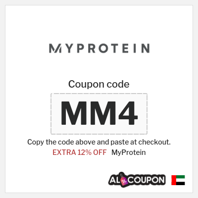 Coupon for MyProtein (MM4) EXTRA 12% OFF