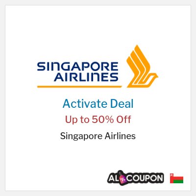 Special Deal for Singapore Airlines Up to 50% Off