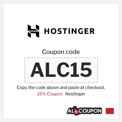 Coupon for Hostinger (ALC15) 15% Coupon