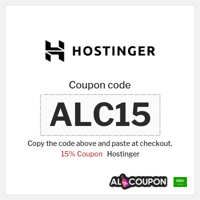 Coupon for Hostinger (ALC15) 15% Coupon