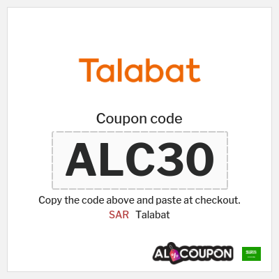 Coupon discount code for Talabat  Saudi riyal OFF