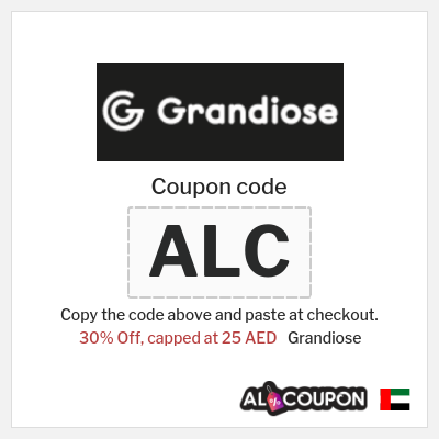Coupon discount code for Grandiose Up to 30% OFF
