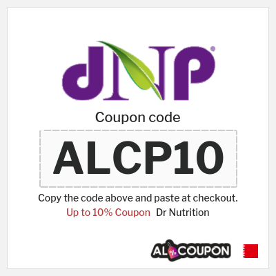 Coupon for Dr Nutrition (ALCP10) Up to 10% Coupon