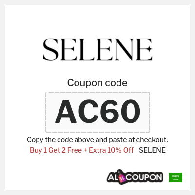 Coupon discount code for SELENE Up to 60% Coupons & Deals