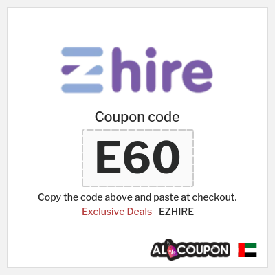 Coupon for EZHIRE (E60) Exclusive Deals
