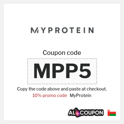 Coupon for MyProtein (MPP5) 10% promo code