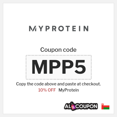Coupon for MyProtein (MPP5) 10% OFF