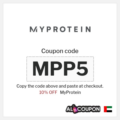 Coupon for MyProtein (MPP5) 10% OFF