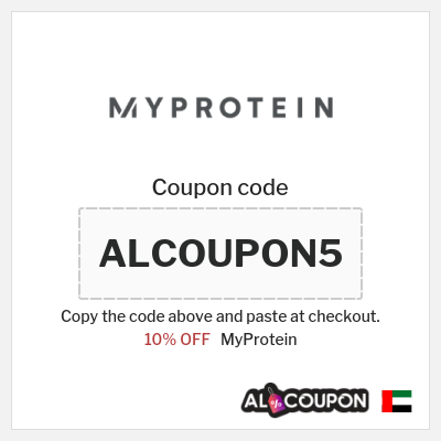 Coupon for MyProtein (ALCOUPON5) 10% OFF