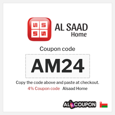 Coupon for Alsaad Home (AM24) 4% Coupon code