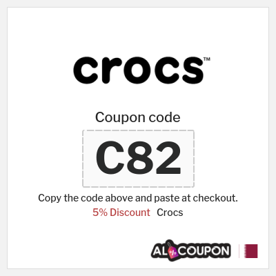 Coupon for Crocs (SAVOLL) 5% Discount