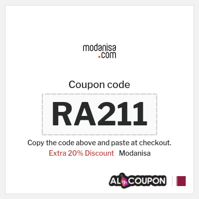 Coupon for Modanisa (RA211) Extra 20% Discount
