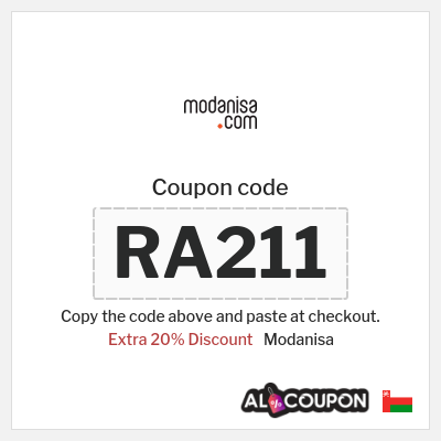 Coupon for Modanisa (RA211) Extra 20% Discount