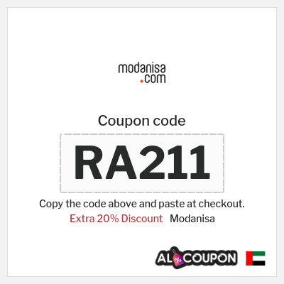 Coupon for Modanisa (RA211) Extra 20% Discount