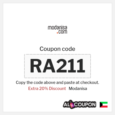 Coupon for Modanisa (RA211) Extra 20% Discount