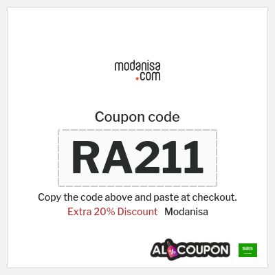 Coupon for Modanisa (RA211) Extra 20% Discount