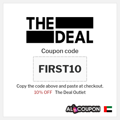 Coupon for The Deal Outlet (FIRST10) 10% OFF