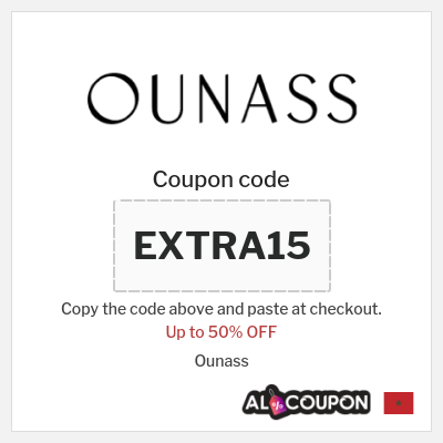 Coupon discount code for Ounass 15% Exclusive Coupon