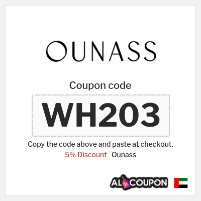 Coupon discount code for Ounass 5% Exclusive Coupon
