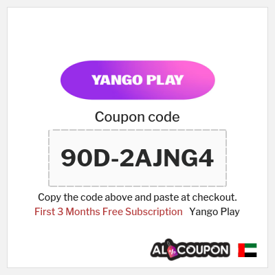Coupon for Yango Play (90D-2AJNG4) First 3 Months Free Subscription
